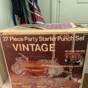 Vintage 27 pc party punch set